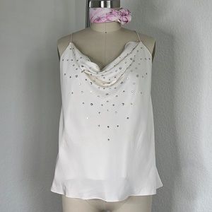 VTG Christian Dior Silk Rhinestone Cami 80's